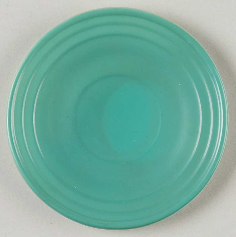 Moderntone Little Hostess Turquoise Saucer for Child's Cup by Hazel-Atlas-1