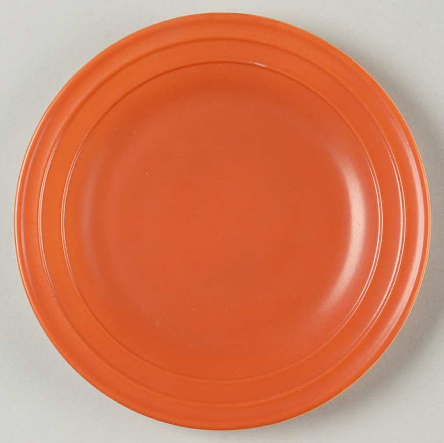 Moderntone Little Hostess Orange Child's Plate by Hazel-Atlas-1