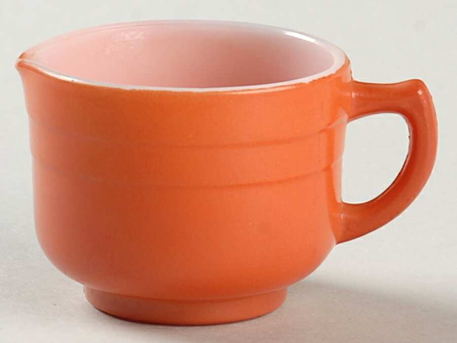 Moderntone Little Hostess Orange Child's Creamer by Hazel-Atlas-1