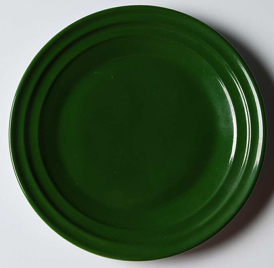 Moderntone Little Hostess Dark Green Child's Plate by Hazel-Atlas-1