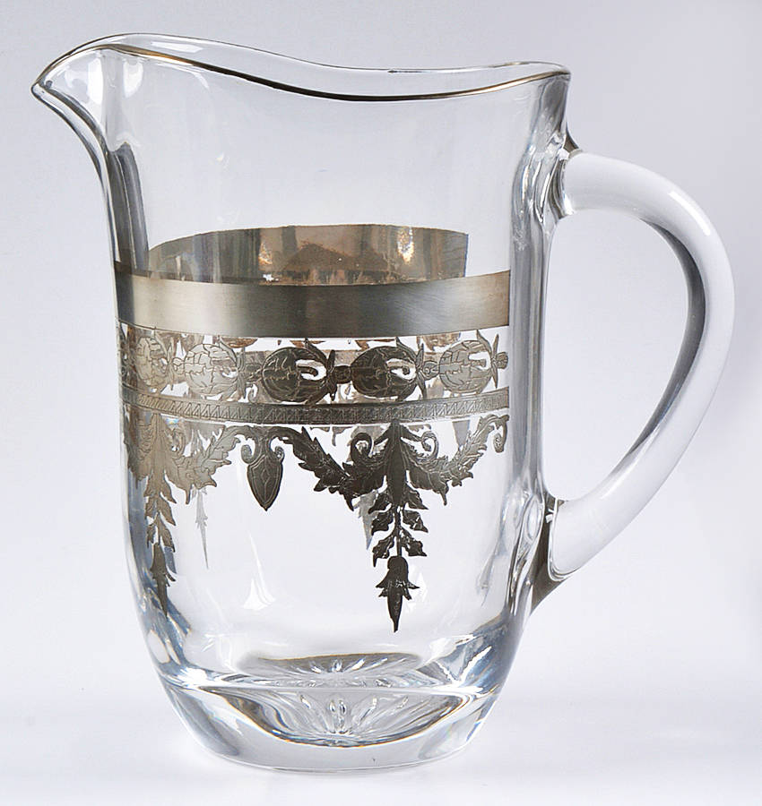 Vetro Silver 40 Oz Pitcher by Arte Italica-1