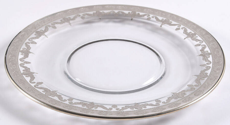 Vetro Silver Dinner Plate by Arte Italica-1