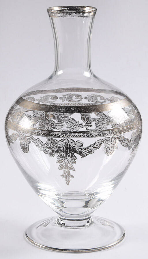 Vetro Silver Open Carafe by Arte Italica-1