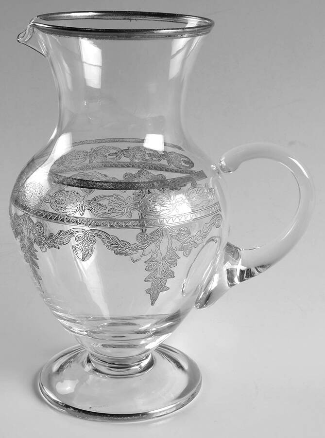 Vetro Silver 40 Oz Pitcher by Arte Italica-1