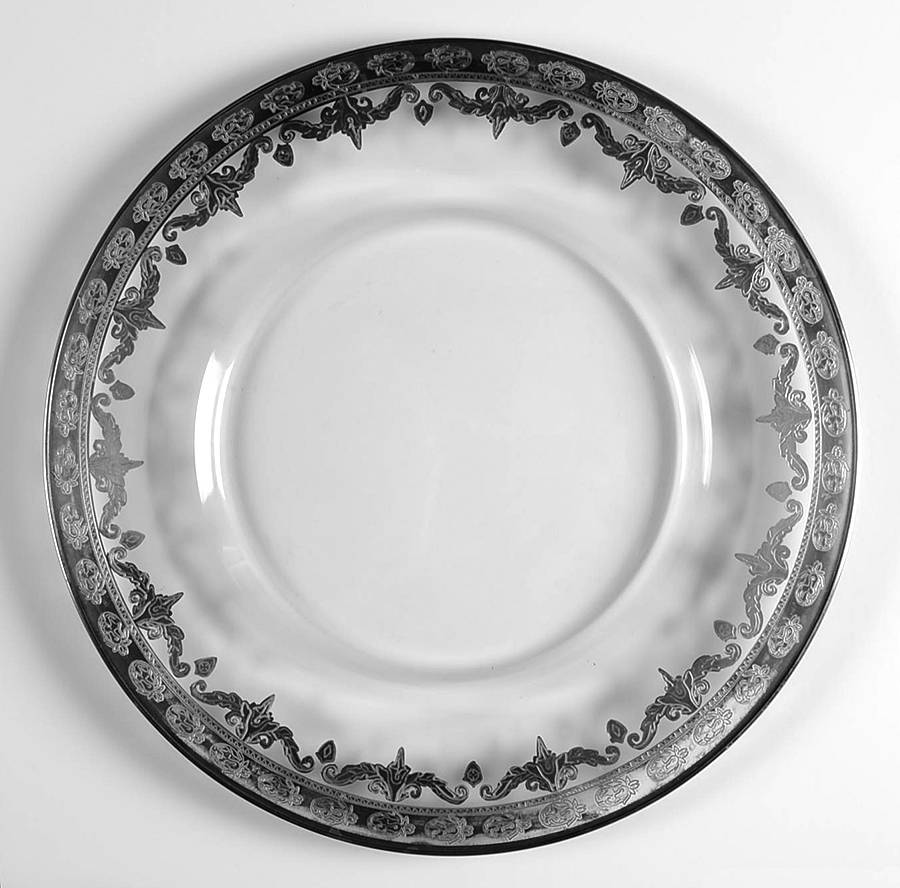 Vetro Silver Service Plate by Arte Italica-1