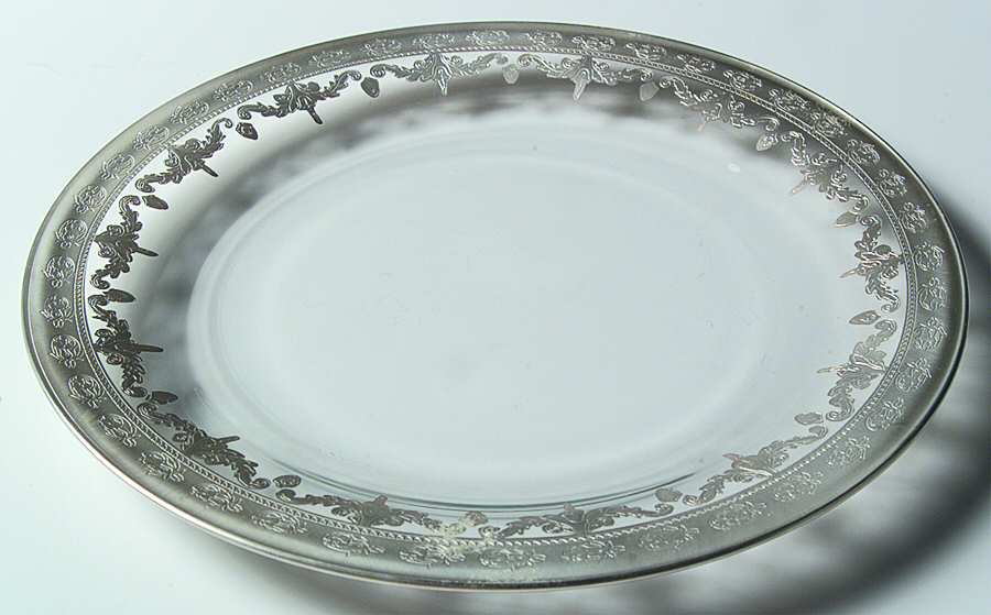Vetro Silver Dinner Plate by Arte Italica-1
