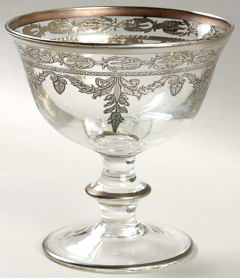 Vetro Silver Footed Dessert by Arte Italica-1