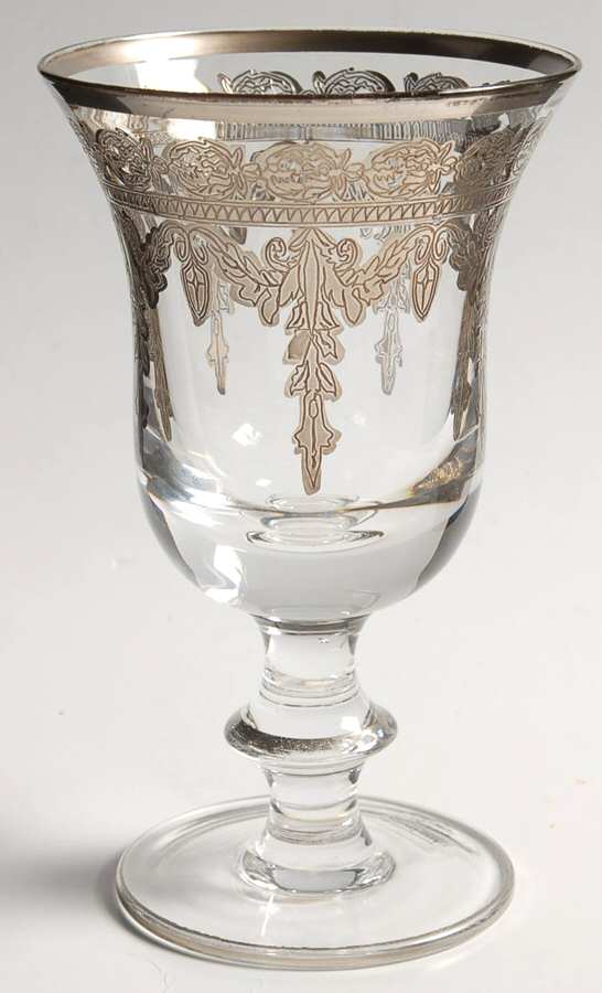 Vetro Silver Water Goblet by Arte Italica-1
