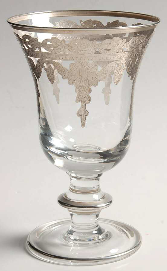Vetro Silver Water Goblet by Arte Italica-1