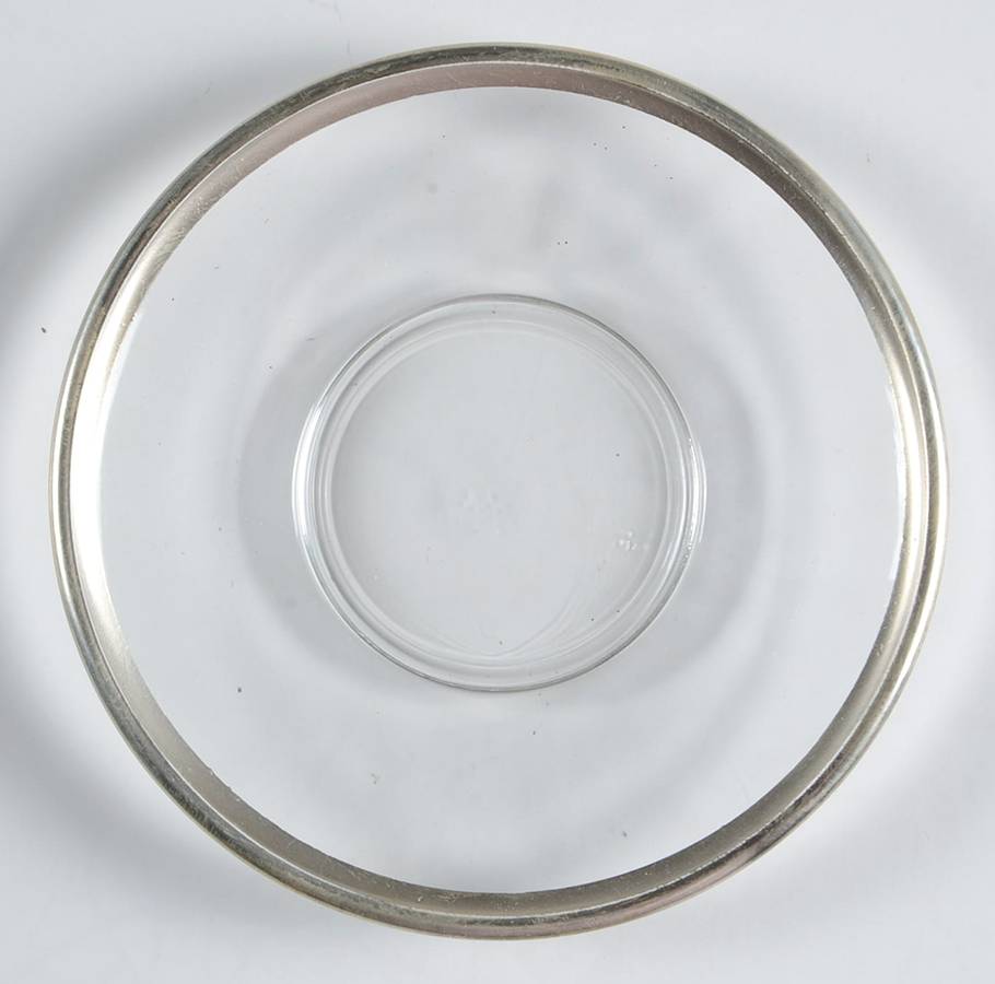 Vetro Silver Saucer Only by Arte Italica-1