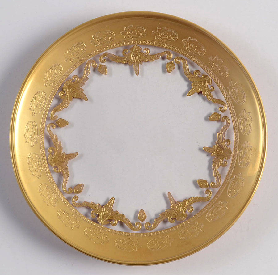 Vetro Gold Bread & Butter Plate by Arte Italica-1