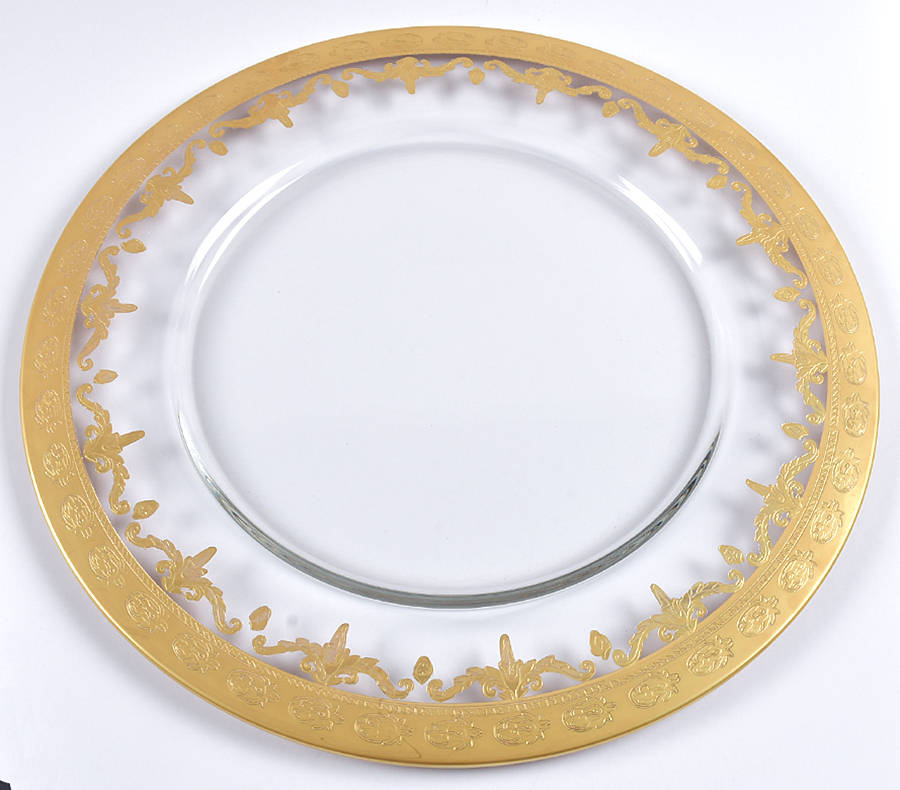 Vetro Gold Service Plate by Arte Italica-1
