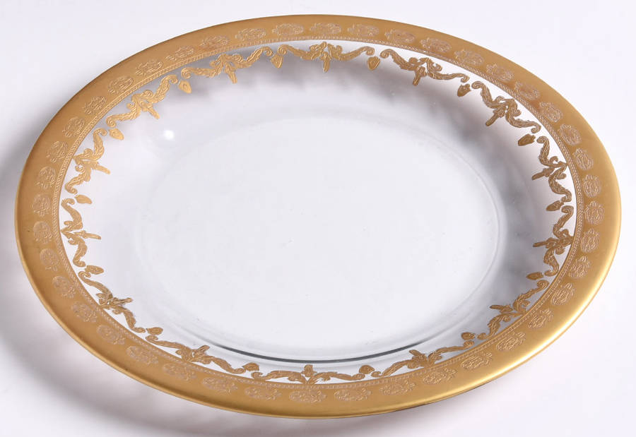 Vetro Gold Salad/Dessert Plate by Arte Italica-1