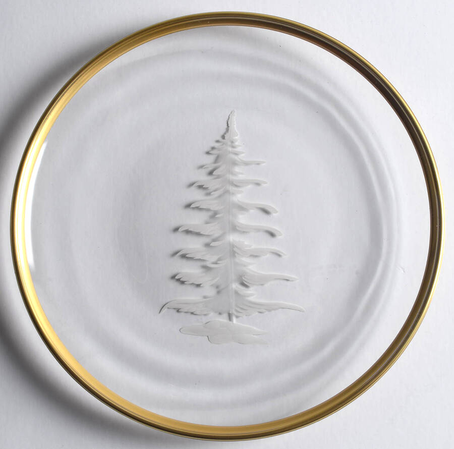 Vetro Gold Accent Plate by Arte Italica-1