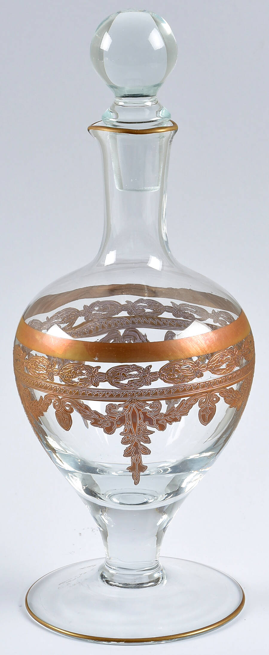 Vetro Gold Small Decanter & Stopper by Arte Italica-1
