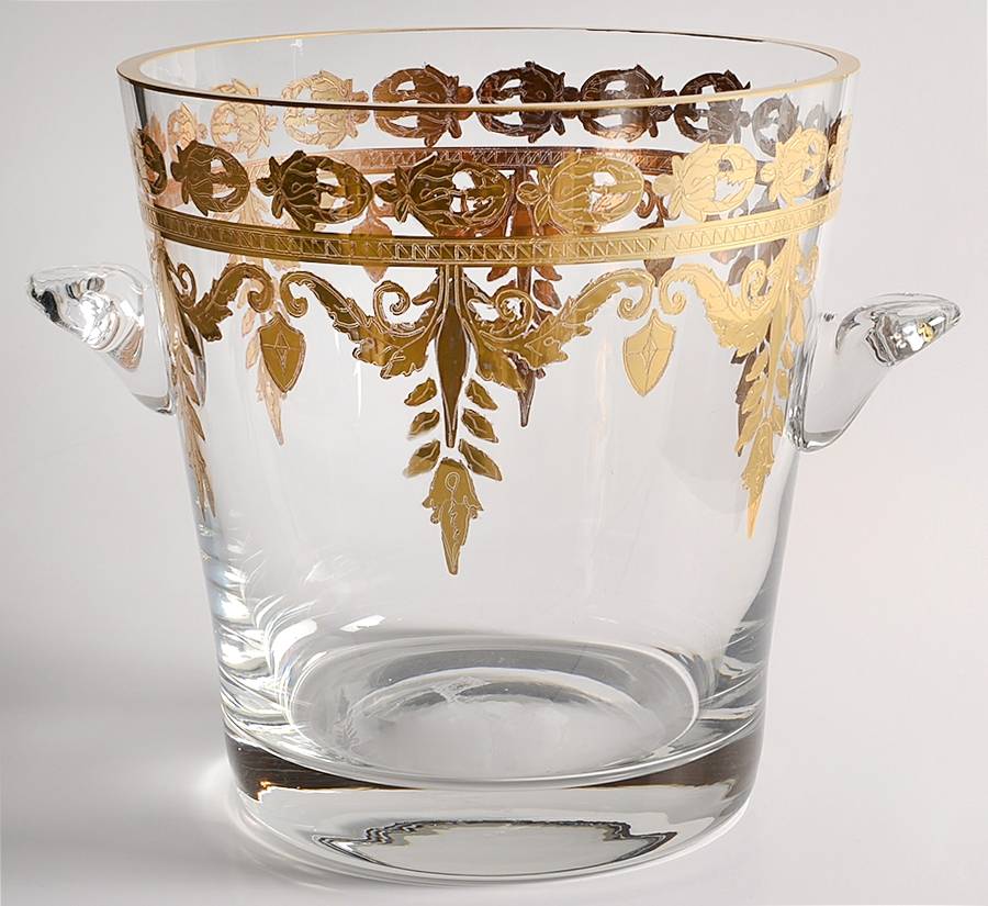 Vetro Gold Ice Bucket by Arte Italica-1