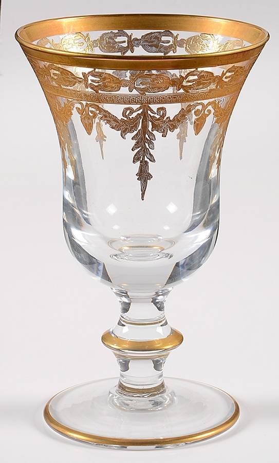 Vetro Gold Water Goblet by Arte Italica-1