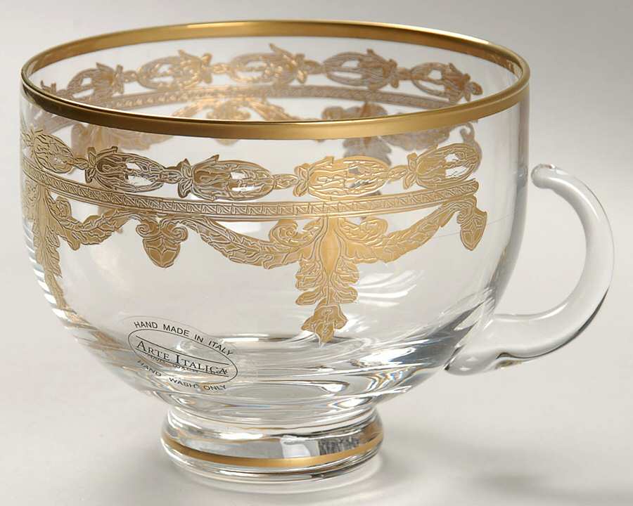 Vetro Gold Footed Cup by Arte Italica-1