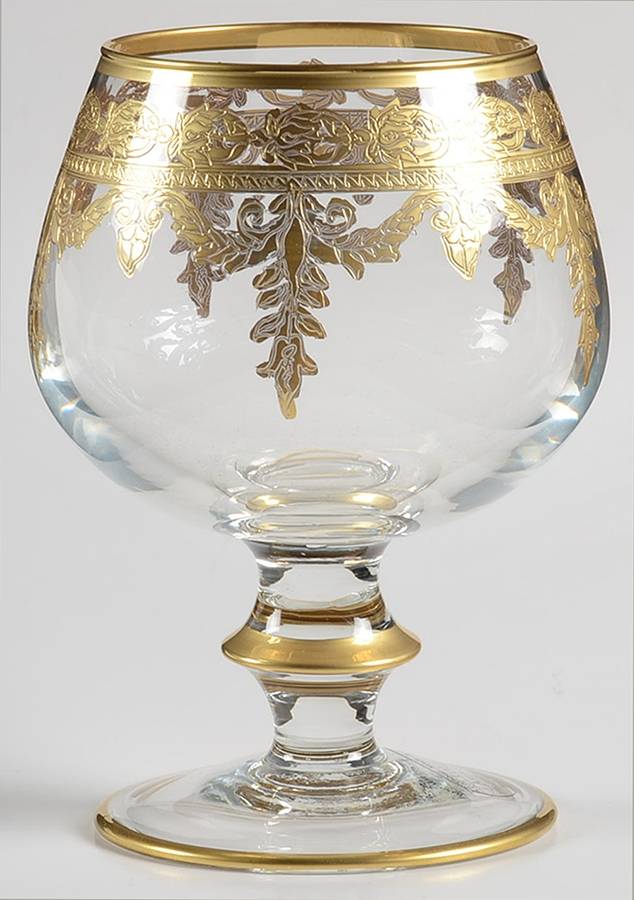 Vetro Gold Brandy Glass by Arte Italica-1