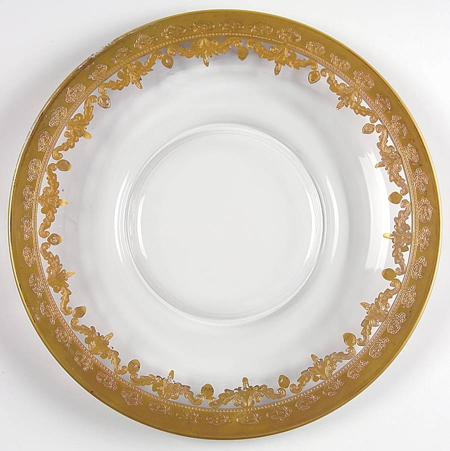Vetro Gold Dessert Plate by Arte Italica-1