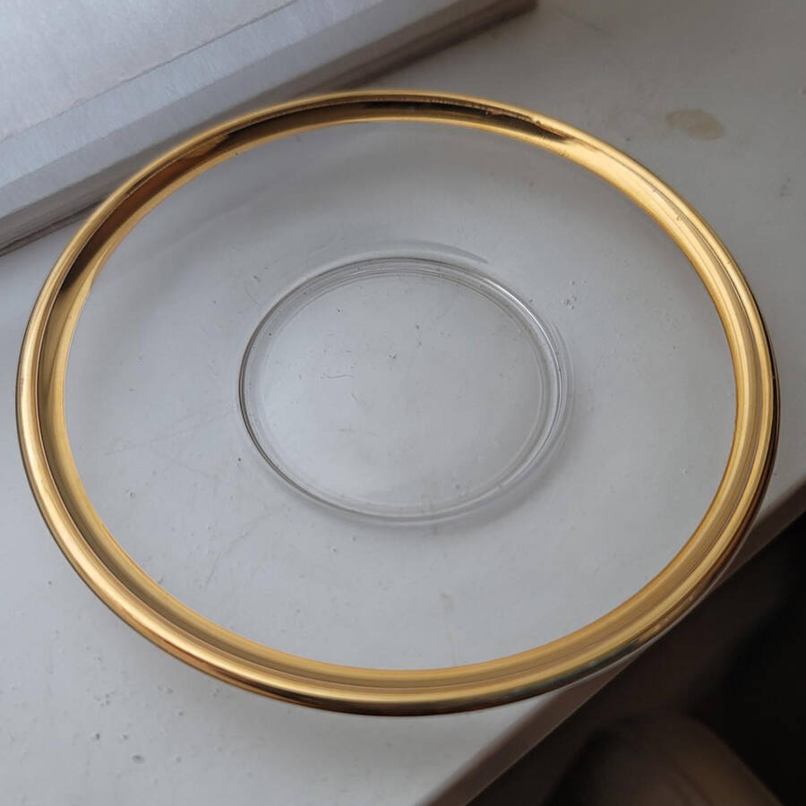 Medici Gold Saucer for Footed Cup by Arte Italica-1