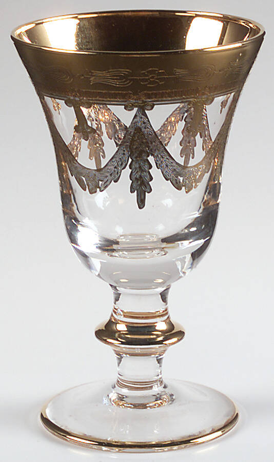 Medici Gold Wine Glass by Arte Italica-1