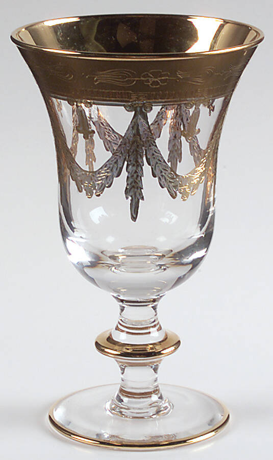 Medici Gold Water Goblet by Arte Italica-1
