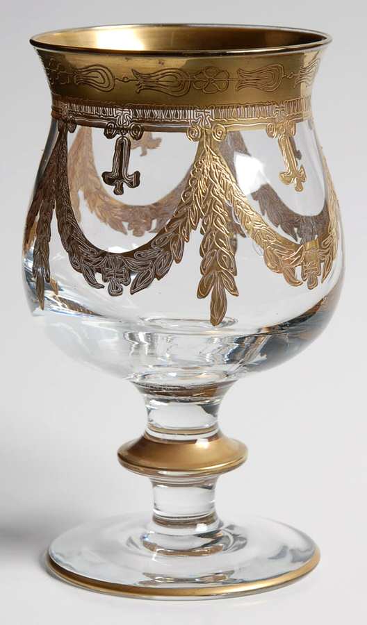 Medici Gold Brandy Glass by Arte Italica-1