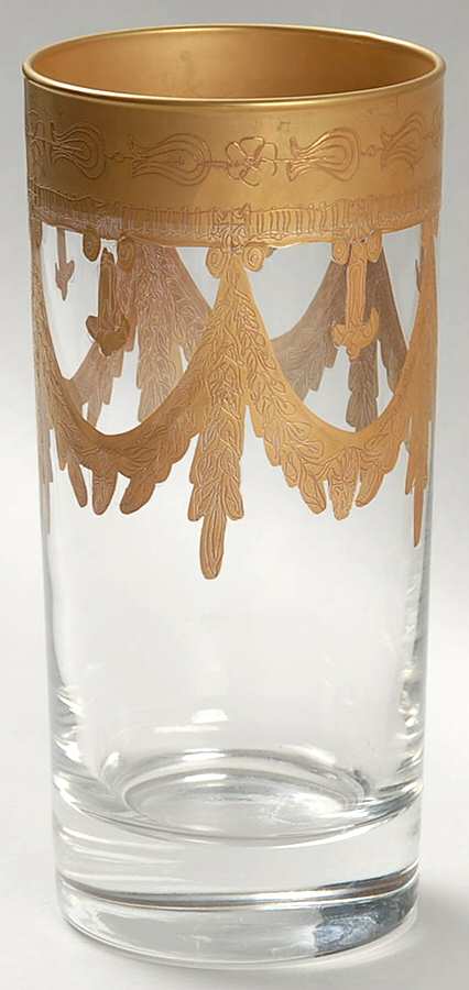 Medici Gold Highball Glass by Arte Italica-1