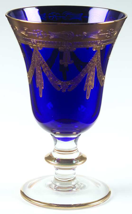 Medici Cobalt Water Goblet by Arte Italica-1