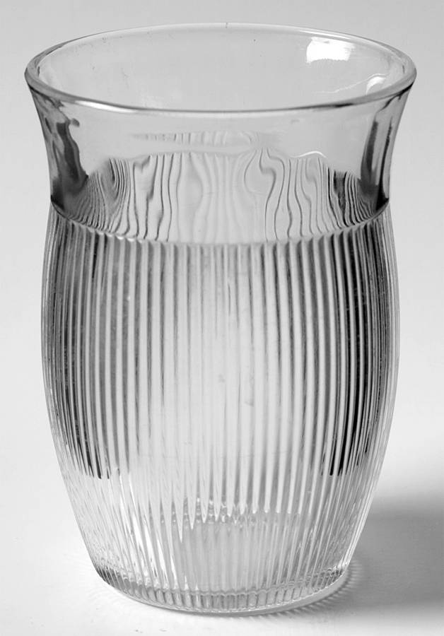 Fine Rib Clear 9 Oz Flat Tumbler by Hazel-Atlas-1