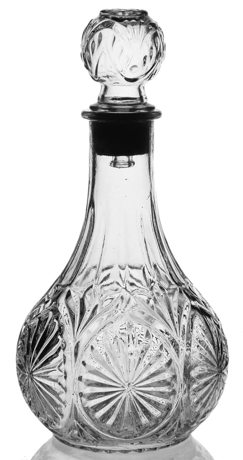 Medallion Clear Decanter & Stopper by Anchor Hocking-1