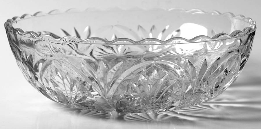 Medallion Clear 8" Salad/Fruit/Dessert/Chip Serving Bowl by Anchor Hocking-1