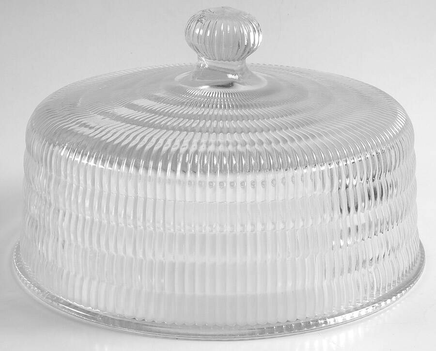 Beehive Clear Dome for Cake Plate by Hazel-Atlas-1