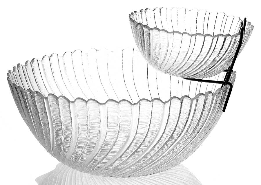 Seabreeze Chip & Dip Set (CRB10, APB5 & Metal Holder) by Arcoroc-1