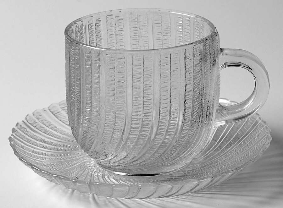 Seabreeze Cup & Saucer Set by Arcoroc-1