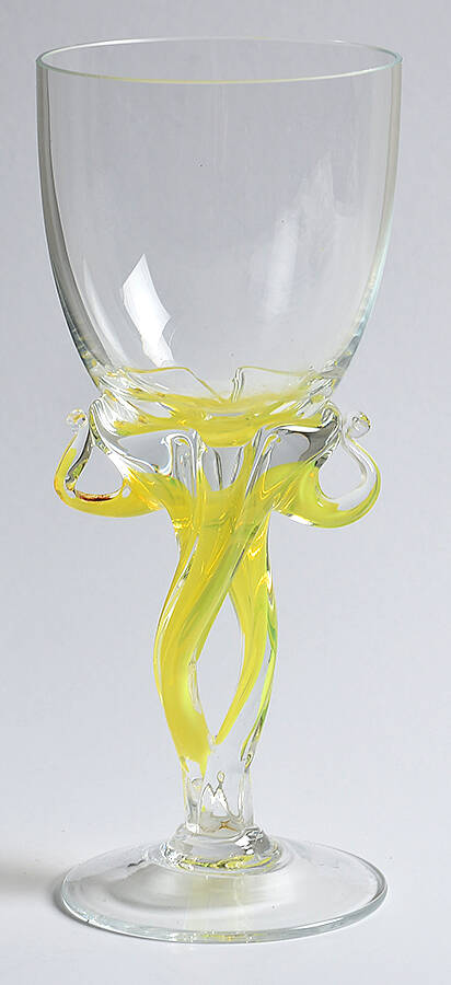 AC21 (Various color stems) Water Goblet by Alicja Crystal-1