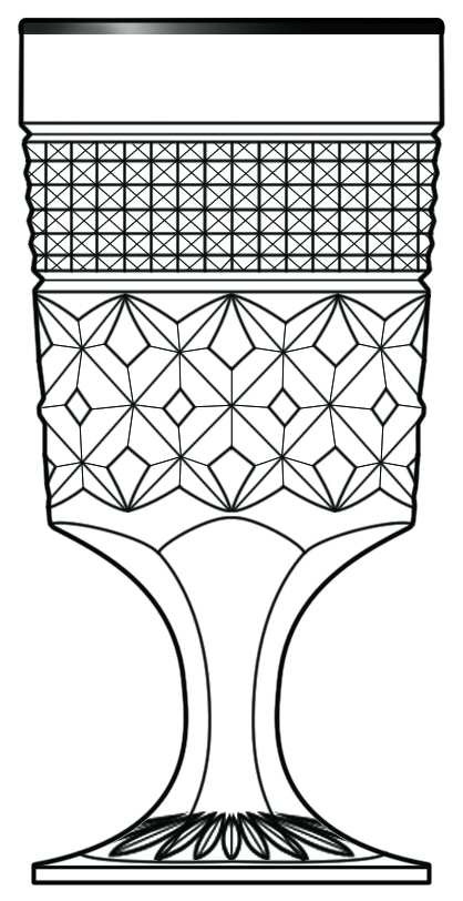 Wexford Platinum Water Goblet by Anchor Hocking-1