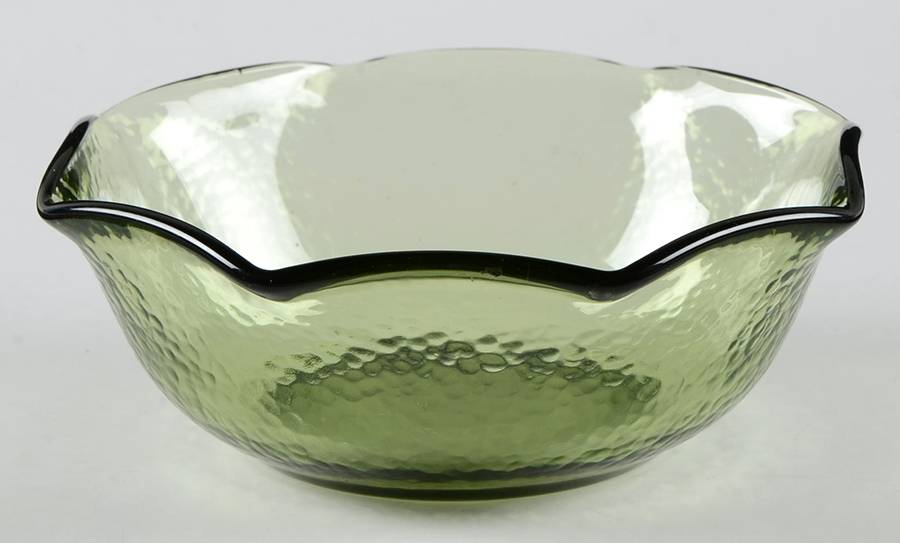 Pebbletone Green Small Fruit Dessert Bowl by Hazel-Atlas-1