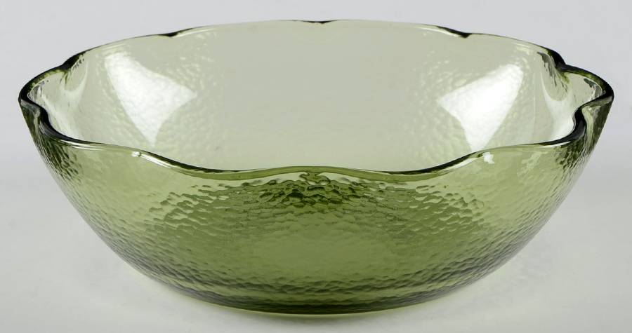 Pebbletone Green 7" Round Bowl by Hazel-Atlas-1