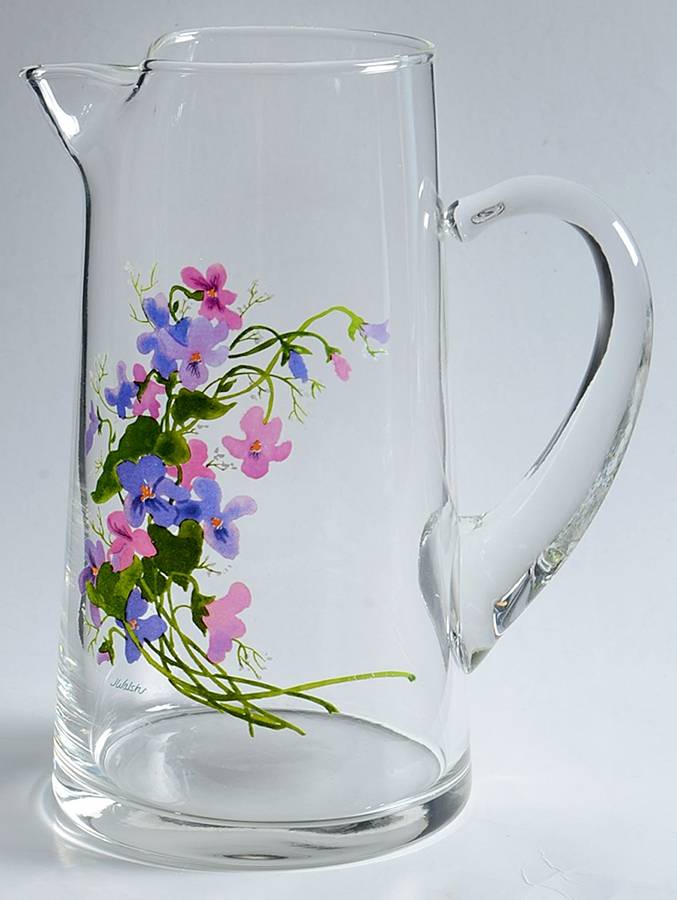 Wild Violets 36 Oz Pitcher by Avon-1