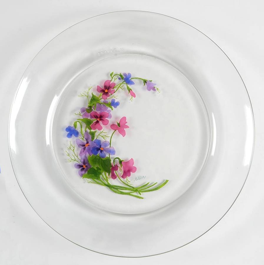 Wild Violets 8" Salad Plate by Avon-1