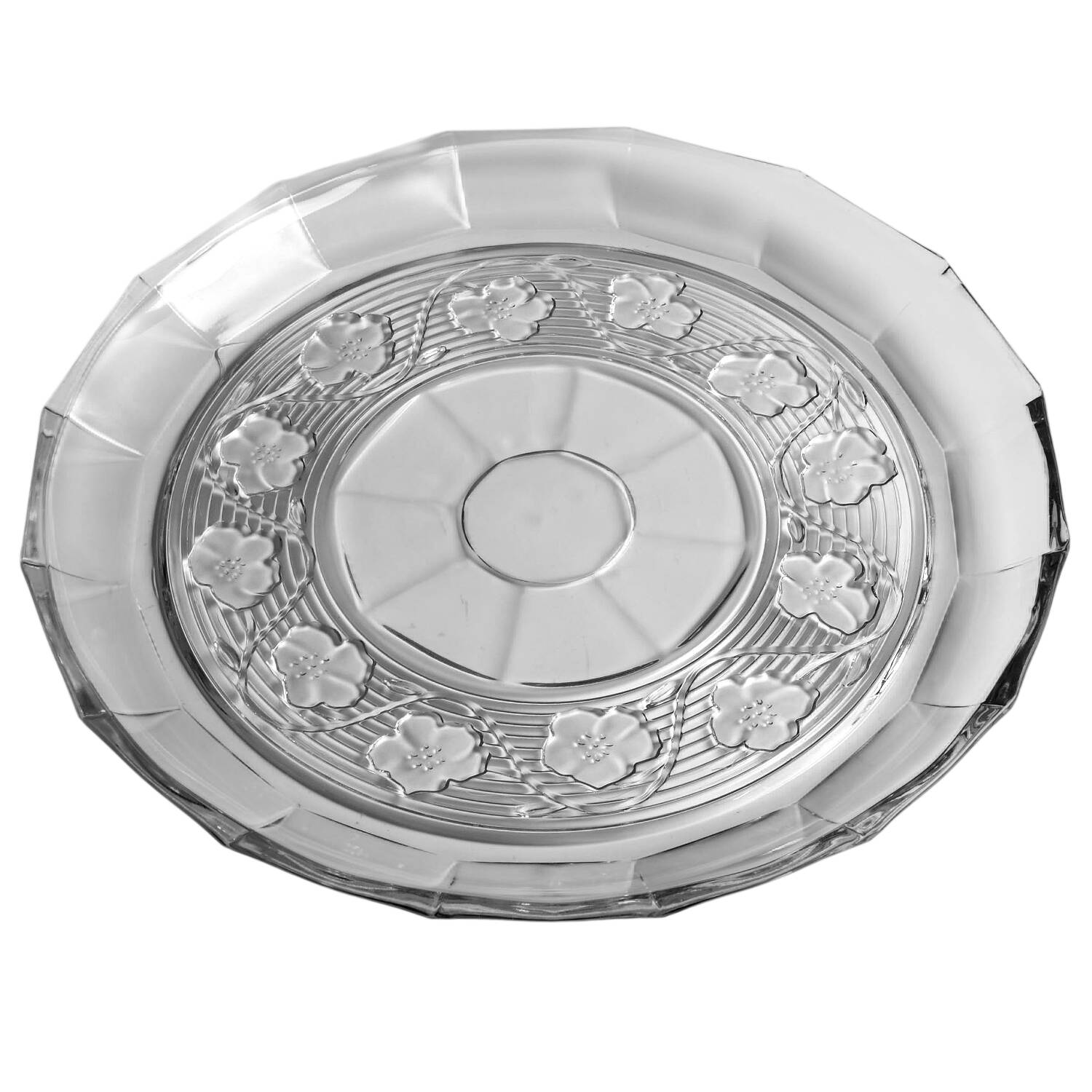 Avalon Clear 12" Round Platter by Anchor Hocking-1