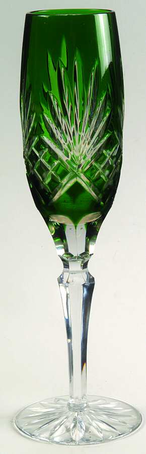 Caroline Emerald Green Fluted Champagne by Ajka-1