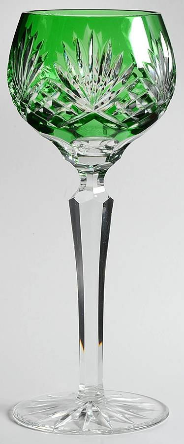 Caroline Emerald Green Water Goblet by Ajka-1