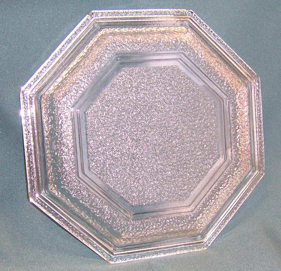 Octagon Clear Luncheon Plate by Anchor Hocking-1