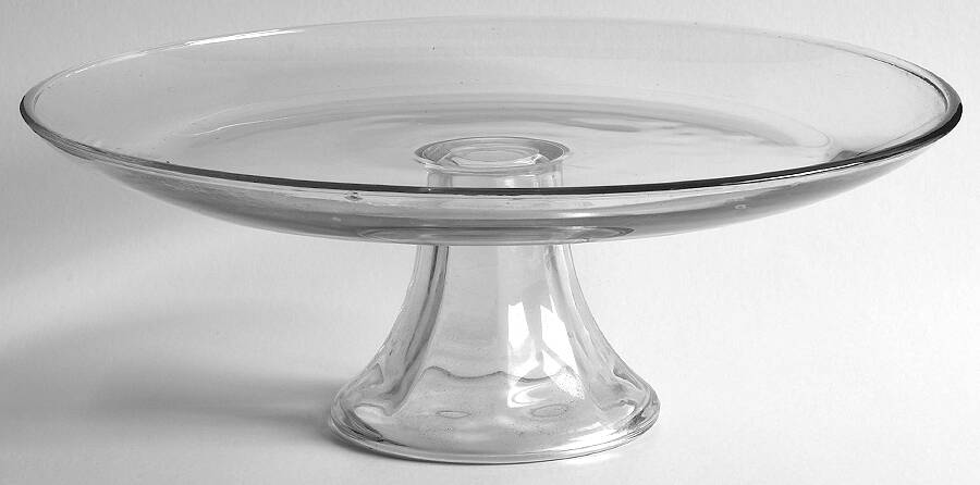 Presence Clear 13" Diameter Cake Stand/Pedestal by Anchor Hocking-1