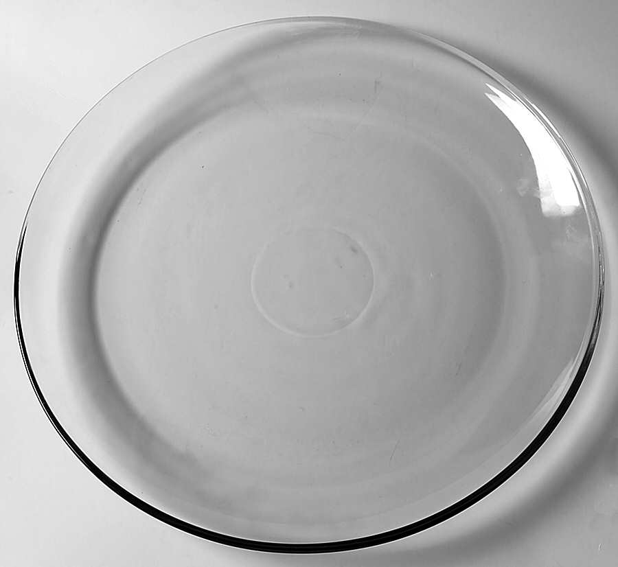Presence Clear 13" Sandwich Plate by Anchor Hocking-1