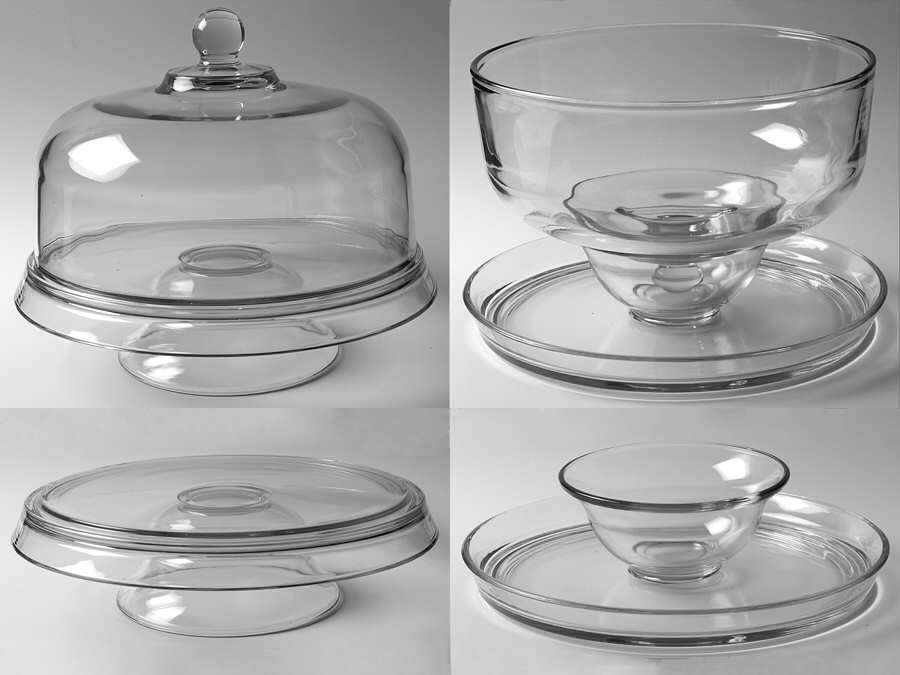 Presence Clear (4 in 1) Cake Set (Lid and Base) by Anchor Hocking-1