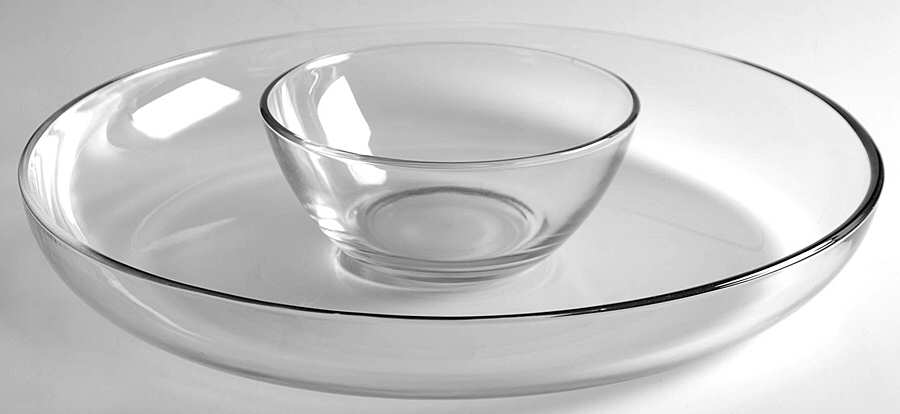 Presence Clear Chip & Dip Set by Anchor Hocking-1